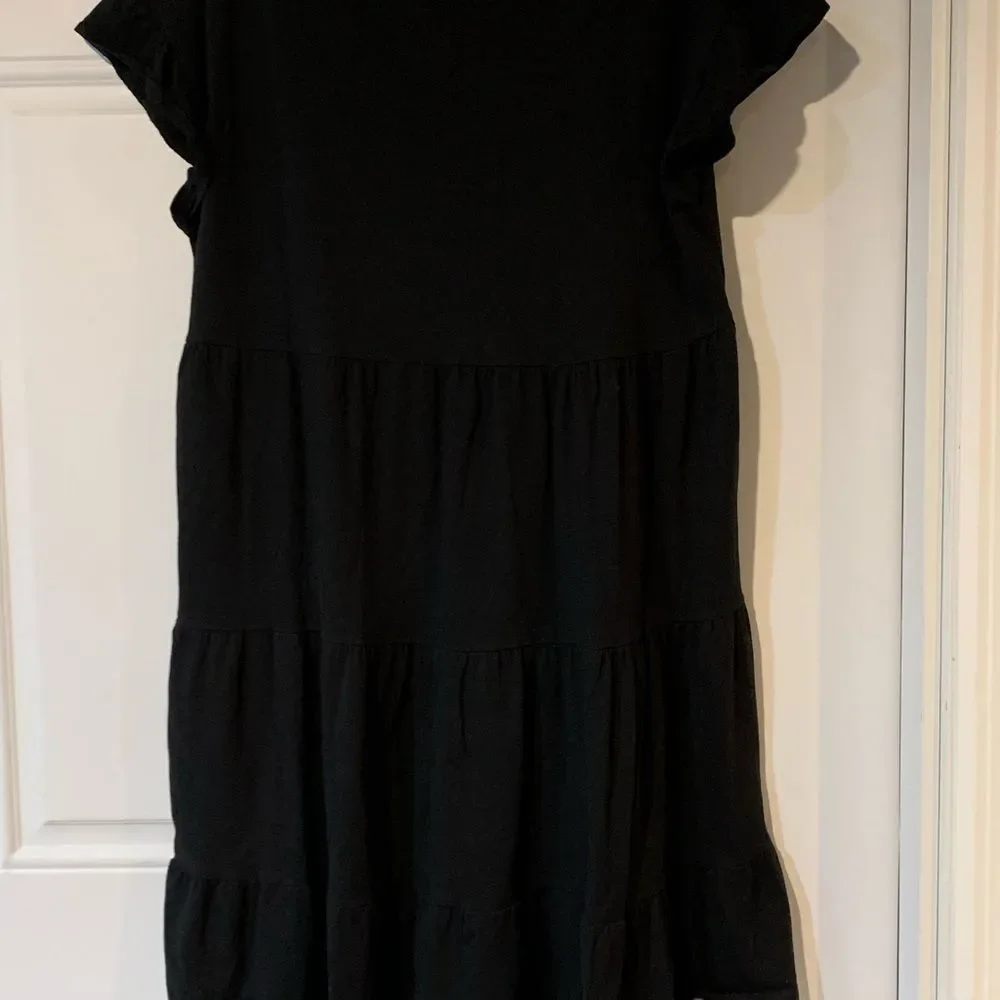 J.Crew Black T Shirt Dress